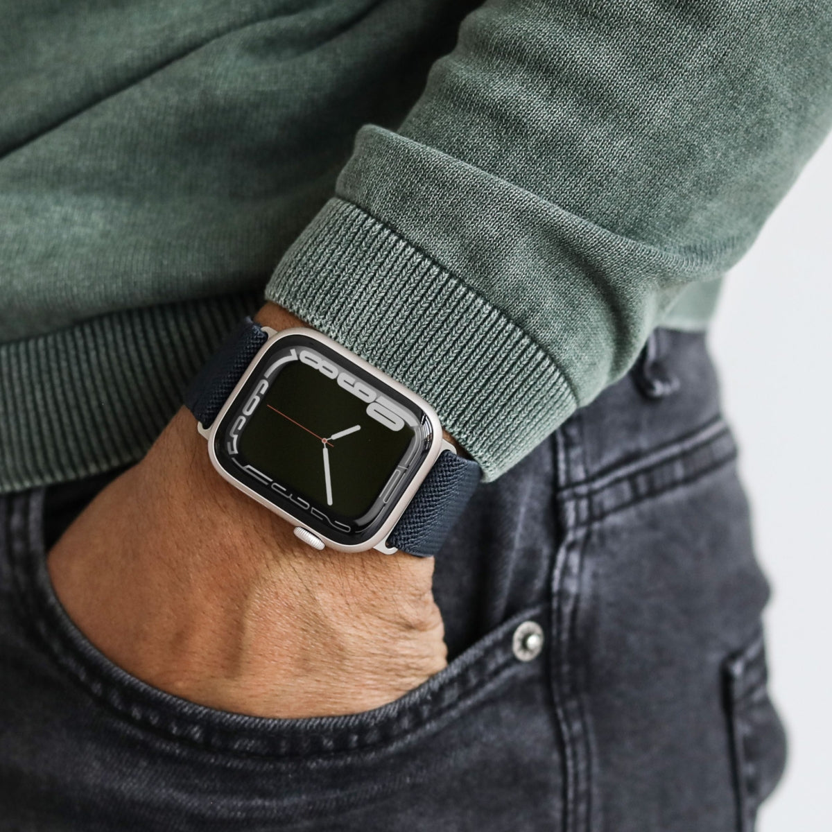 Vonmählen Classic Nylon Loop – Navy, für Apple Watch 40/41/42 mm