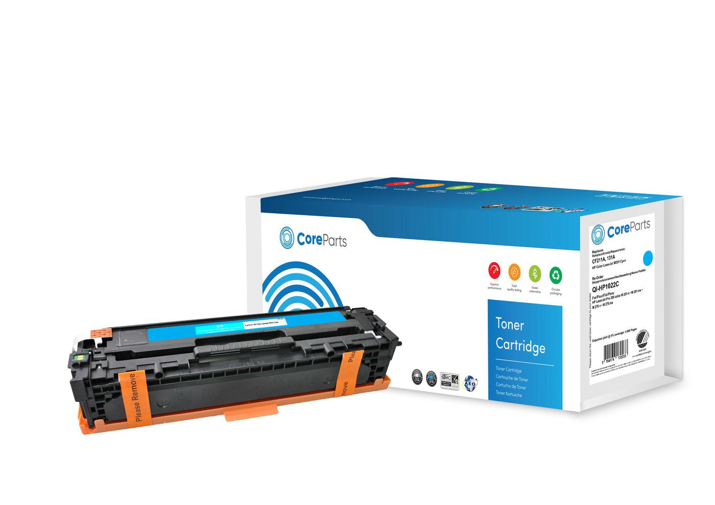 CoreParts Toner CF211A (Cyan) für HP Color LaserJet M251 (131A)