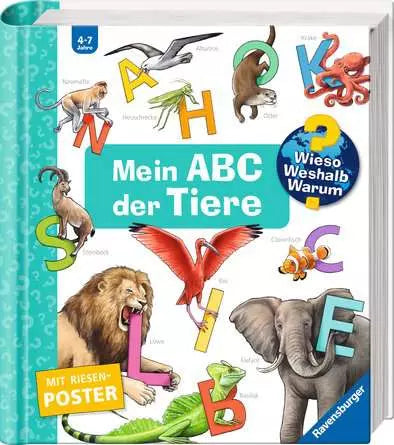 Ravensburger Buch – Wieso? Weshalb? Warum? Sonderband ABC der Tiere, Spiralbindung, 24 Seiten, 4–7 Jahre