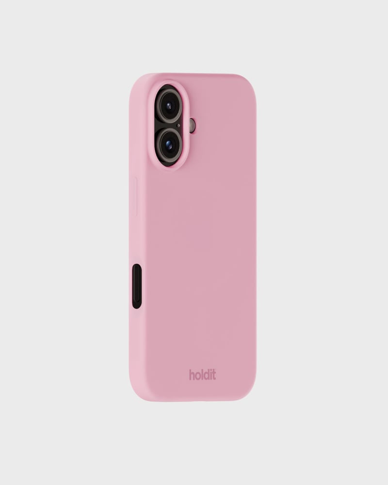 HoldIt Backcover – für Apple iPhone 16 Plus, Silikon, Pink
