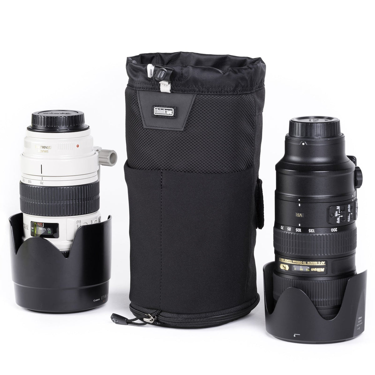 Think Tank Lens Changer 75 Pop Down V3.0 – Ø127 × 356 mm – für Think Tank Modular System – Schwarz