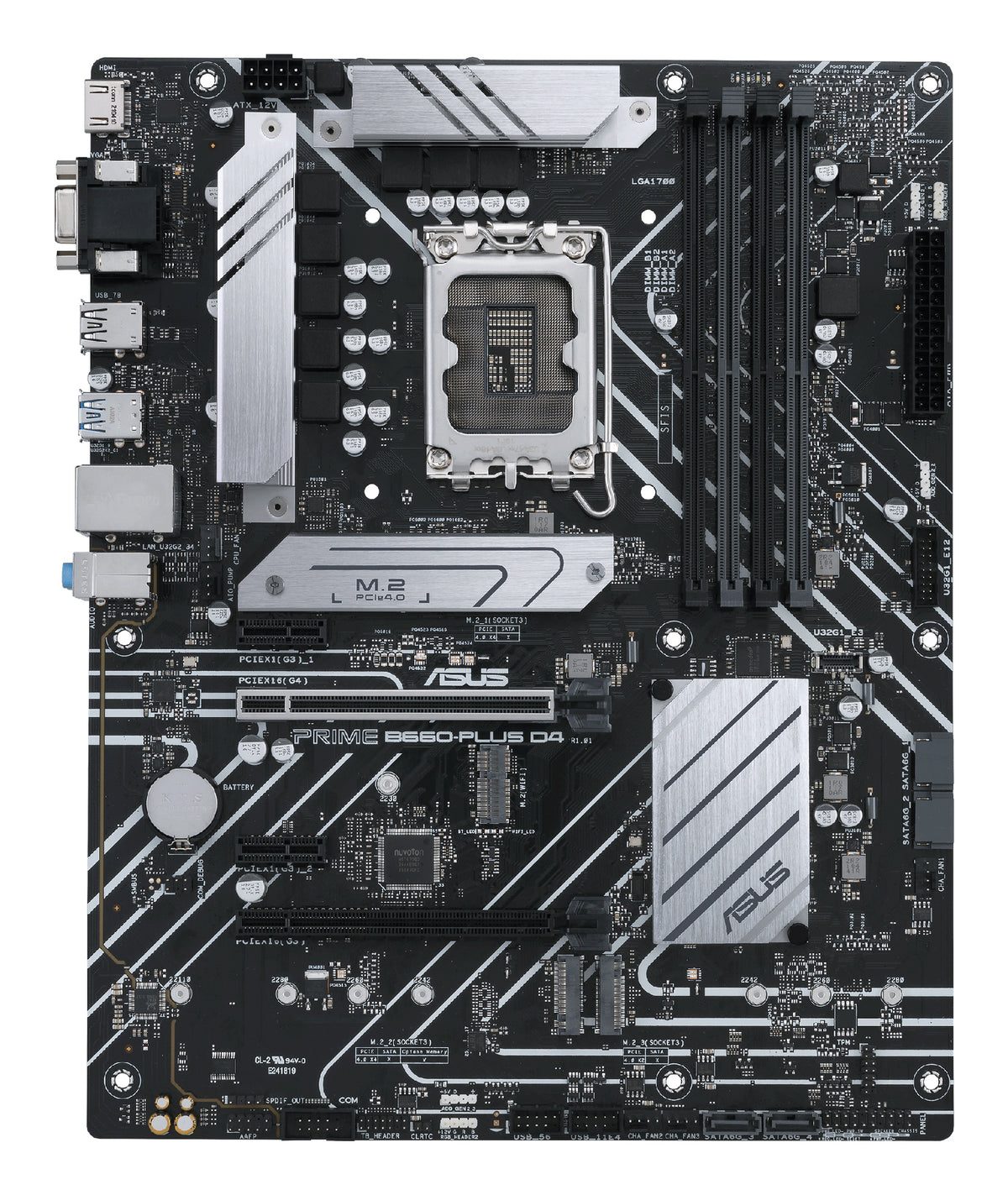 ASUS PRIME B660-PLUS D4 – Mainboard – LGA 1700, Intel B660, ATX, DDR4, 128 GB