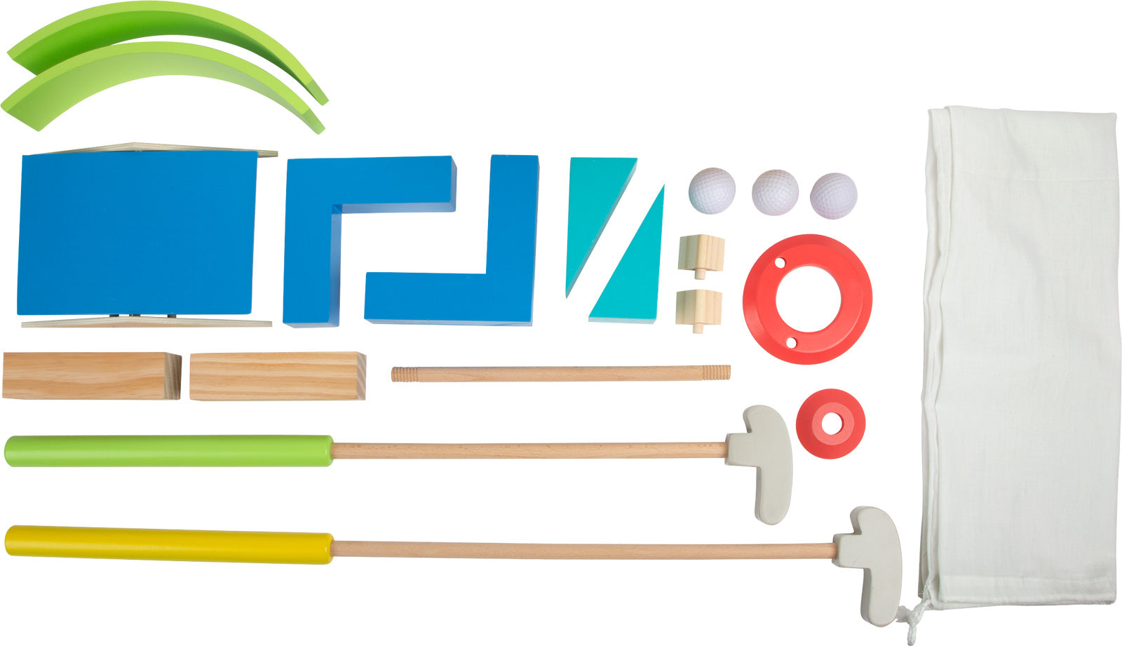 Small foot Minigolf-Set Active – 1 Stück – ab 5 Jahren – Holz – mehrfarbig – FSC