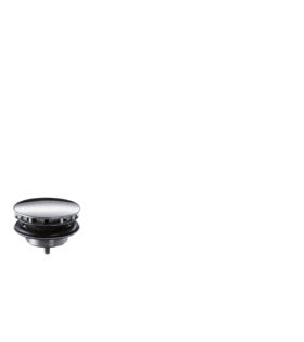Hansgrohe Nicht verschliessbare Ablaufgarnitur – Ø6,3 cm, Edelstahl/ Messing, für Lavabo/ Waschbecken, Chrom