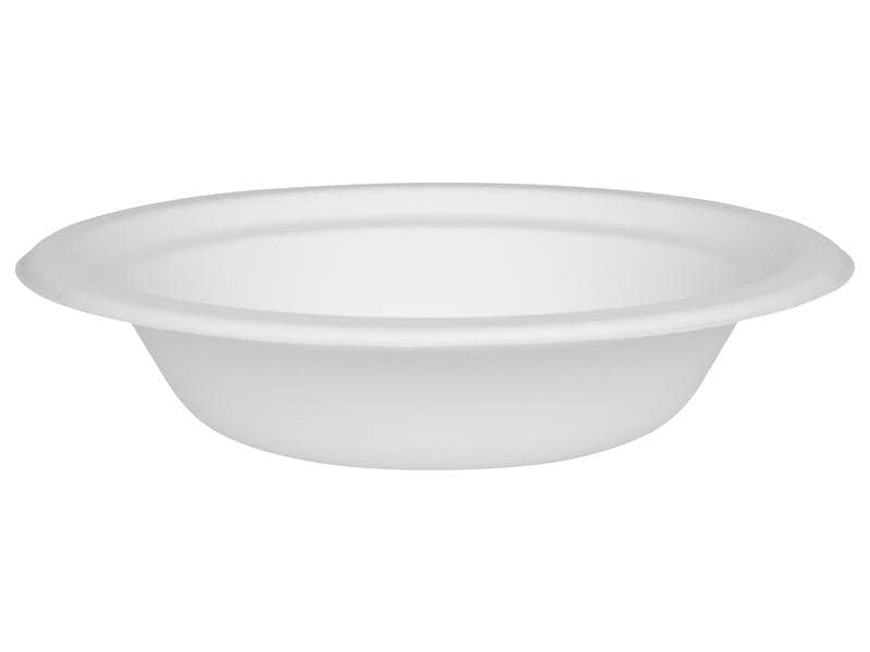 Furber. Furber Schale Bagasse (Zuckerrohr), rund – 400 ml, Ø 18 cm – weiss – 50 Stk.