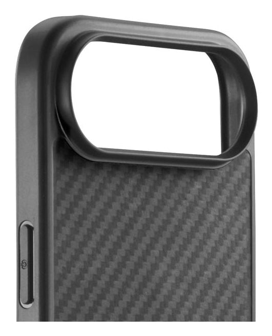 Black Rock Robustes Carbon Backcover – für Apple iPhone Air, PC+TPU, Schwarz, kratzresistent