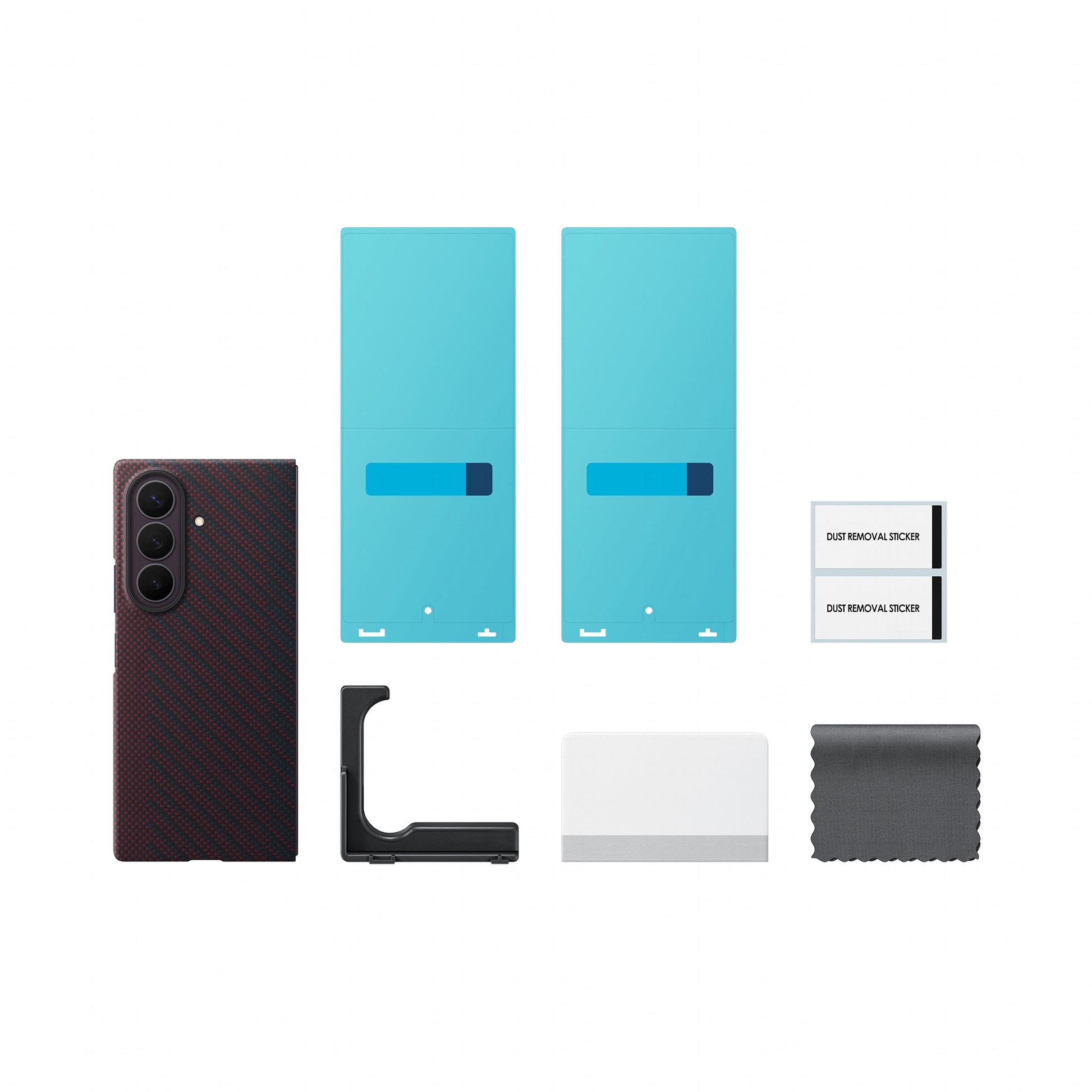 Samsung Carbon Magnet – Backcover – für Samsung Galaxy Z Fold8, Carbon+PC+Silikon, Rot