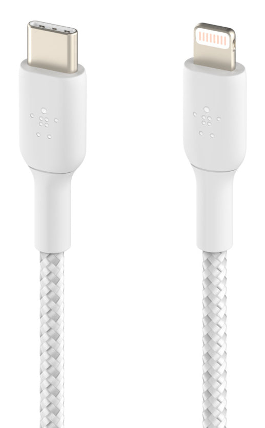 Belkin USB-C auf Lightning Kabel, 1 m, Weiss, MFi-zertifiziert