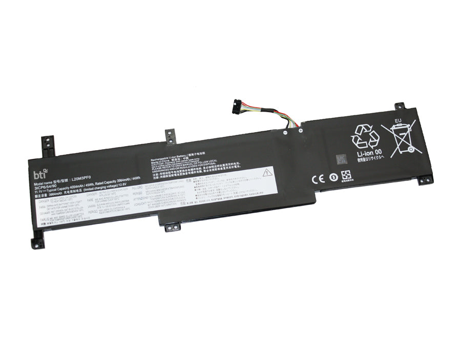 BTI Notebook-Akku – für Lenovo – 45 Wh, 11,1 V (3 Zellen) – Schwarz