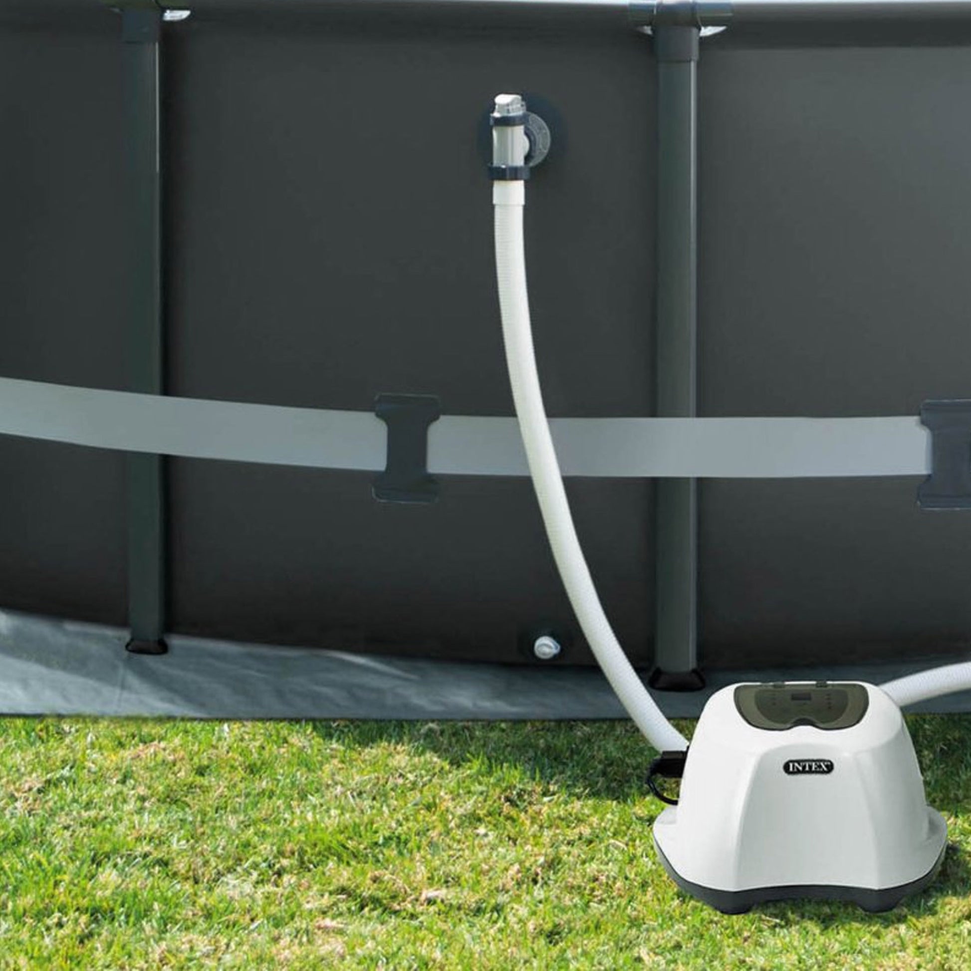 Intex Krystal Clear Salzwasser System – Pool-Salzchlorinator, max. 56800 l, Display, Timer, AC