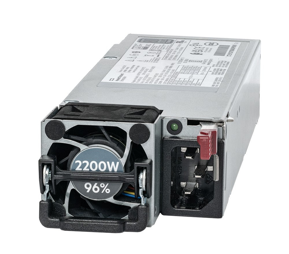 HPE Geräte-Netzteil 1800–2200 W – 80 PLUS Titanium, Hot-Plug – Flex Slot, 1 Lüfter – Silber