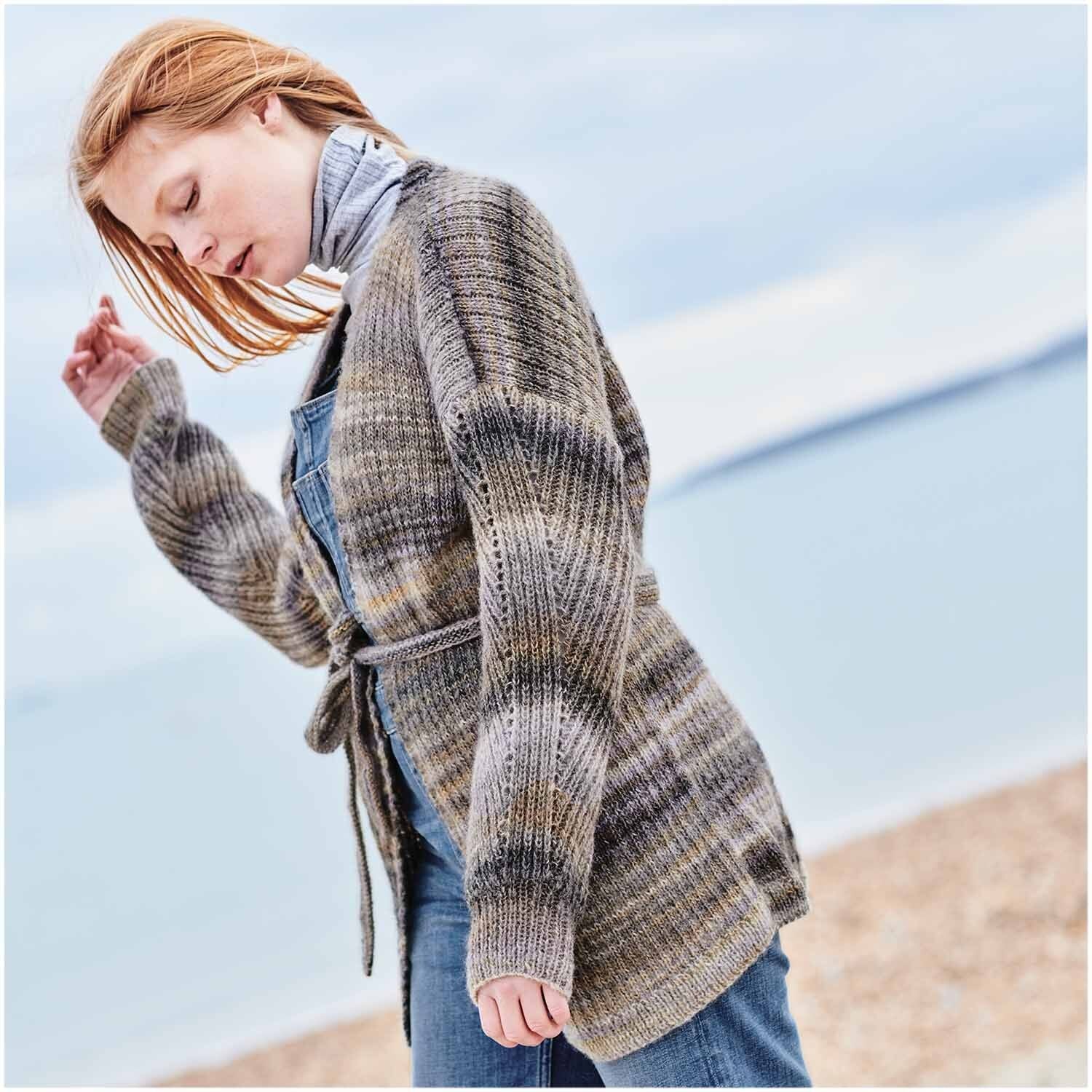 Rico Design Melange Garzato Wolle Aran Natur – 200 g, 700 m, Nadel 5 mm, 51% Schurwolle/49% Polyacryl