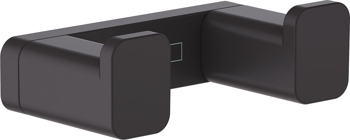 Hansgrohe AddStoris Q Haken – Metall, Matt Schwarz, 22,68 kg, Wandmontiert, 6,6×6,6×2,1 cm