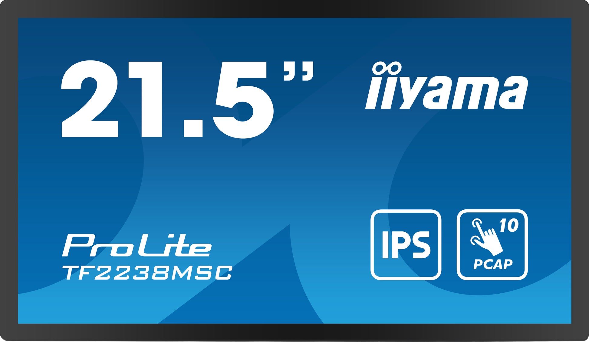 iiyama TF2238MSC-B1 – Touch-Monitor 21,0" – 1920 × 1080 (Full HD), IPS, PCAP 10-Punkt, HDMI/DP