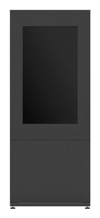 Hagor Bodenständer – bis 46" – für 2 Displays, Diebstahlsicherung – Anthrazitgrau