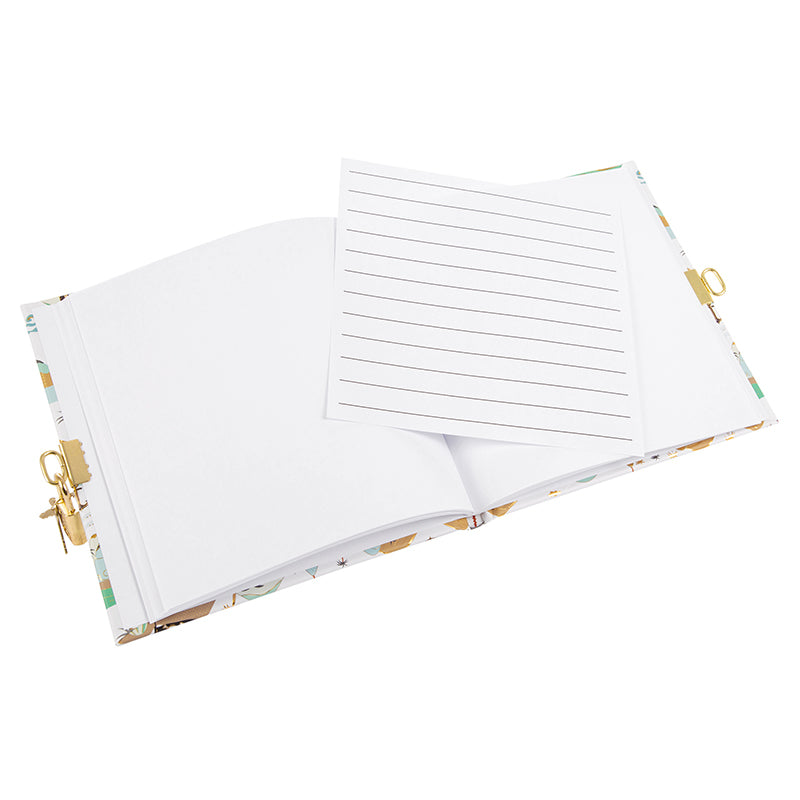Goldbuch Tagebuch Pirat – mit Verschluss – 96 Seiten – 165 × 165 mm – Hardcover, mehrfarbig