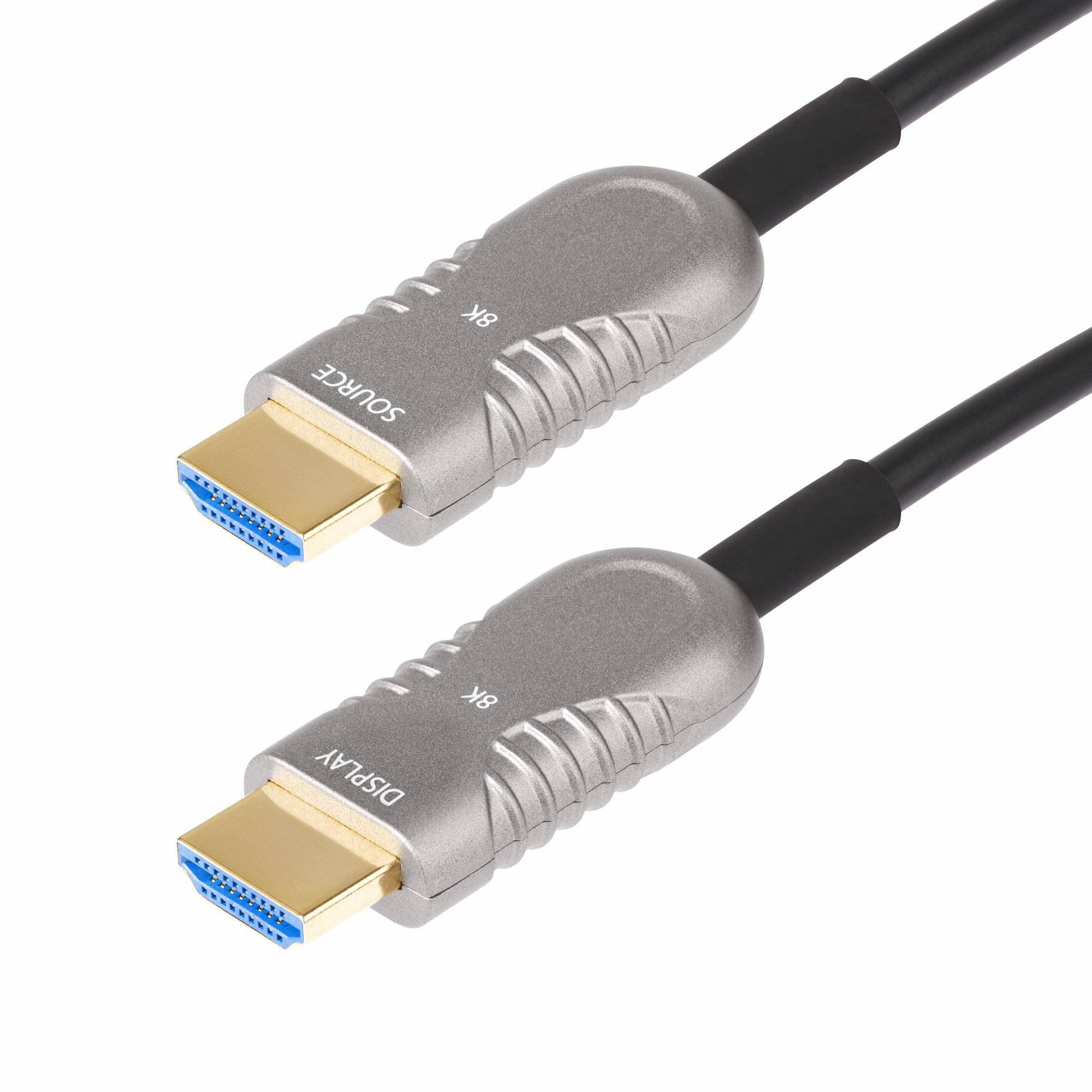 StarTech.com HDMI Kabel HDMI 2.1 8K 60 Hz – 9,1 m – AOC, HDR – Schwarz/Silber