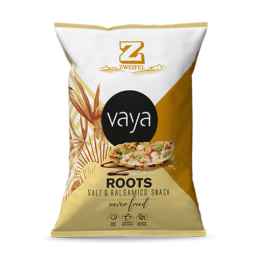 Zweifel Vaya Roots Chips – Salz & Balsamico, glutenfrei, vegan – 80 g