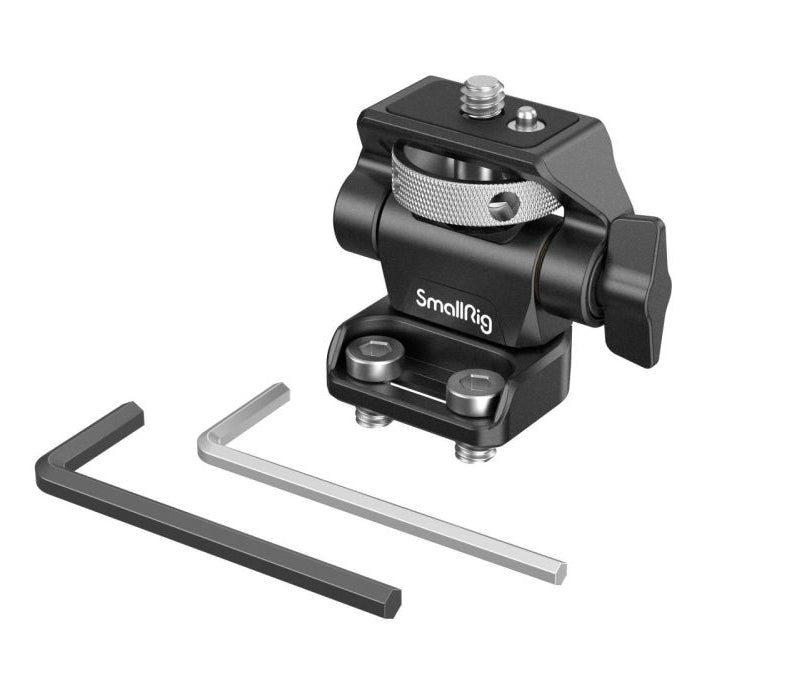 SmallRig 2904B Monitor-Halterung – 1,5 kg Traglast, 1/4"-20 Gewinde, Pivot 0–170°, 360° drehbar – Schwarz