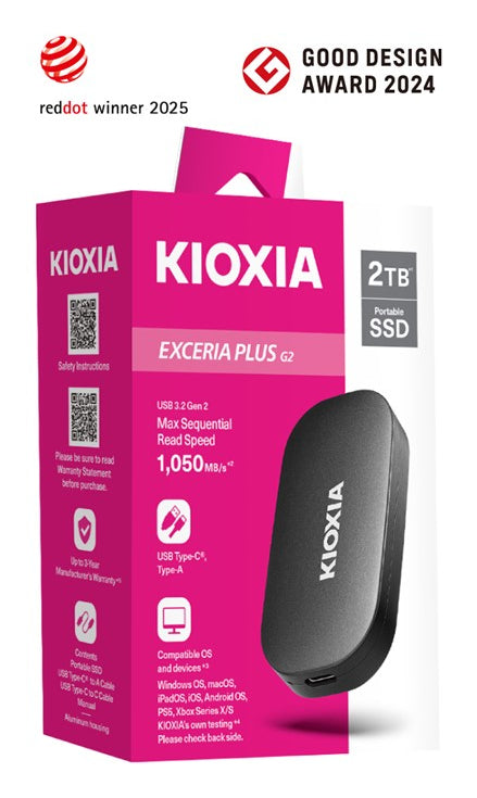 Kioxia Exceria Plus G2 2 TB – Portable SSD