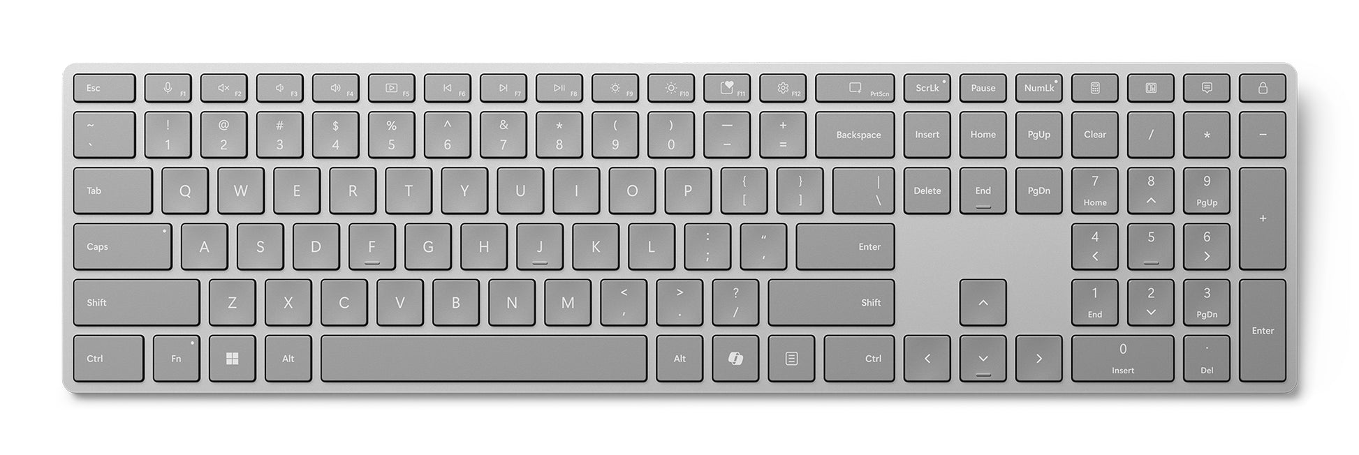 Microsoft Surface (2. Ausgabe) – Tastatur – Schere – Bluetooth – QWERTZ (DE) – Grau