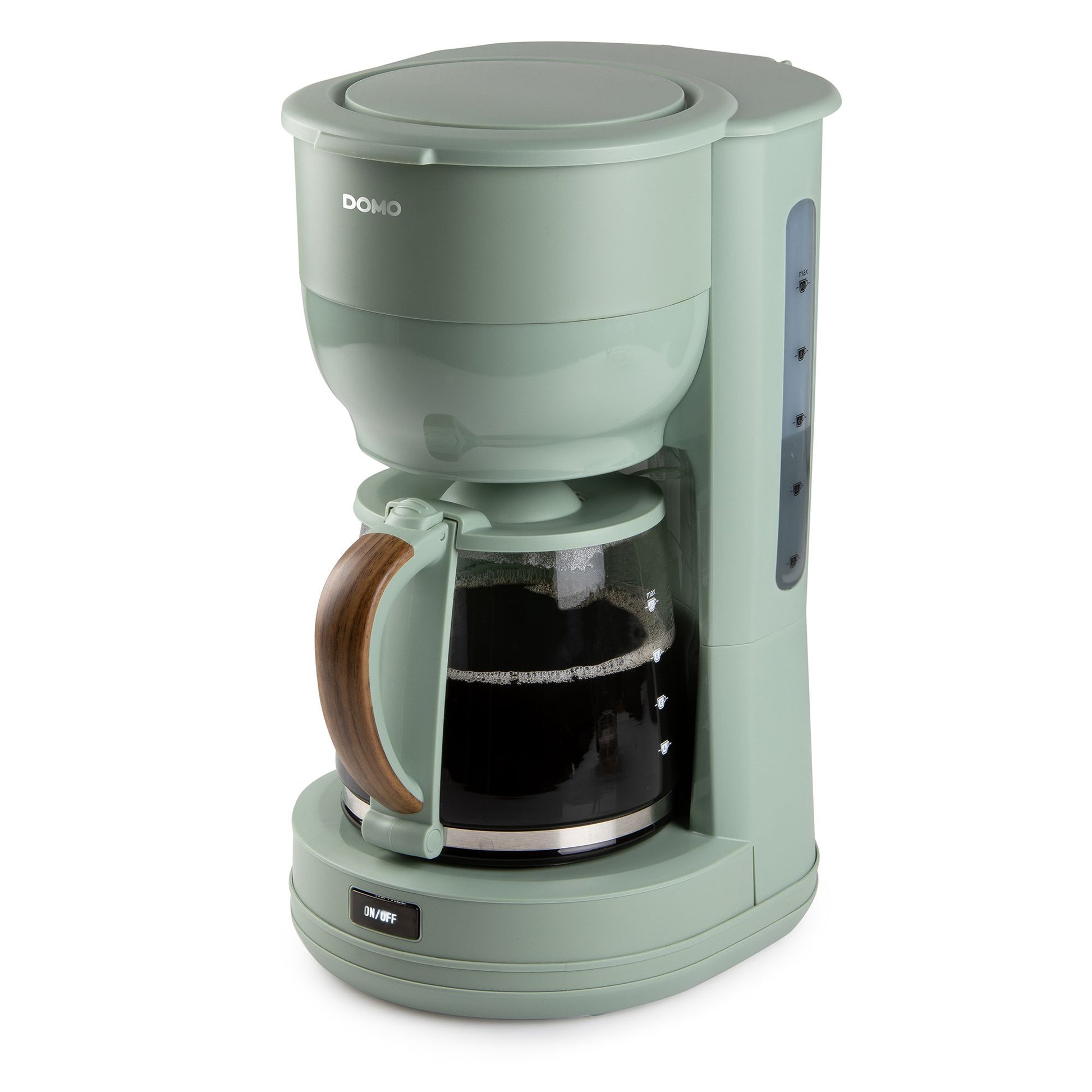 Domo DO755K Filterkaffeemaschine – 10 Tassen, 1,3 l, Karaffe, Grün
