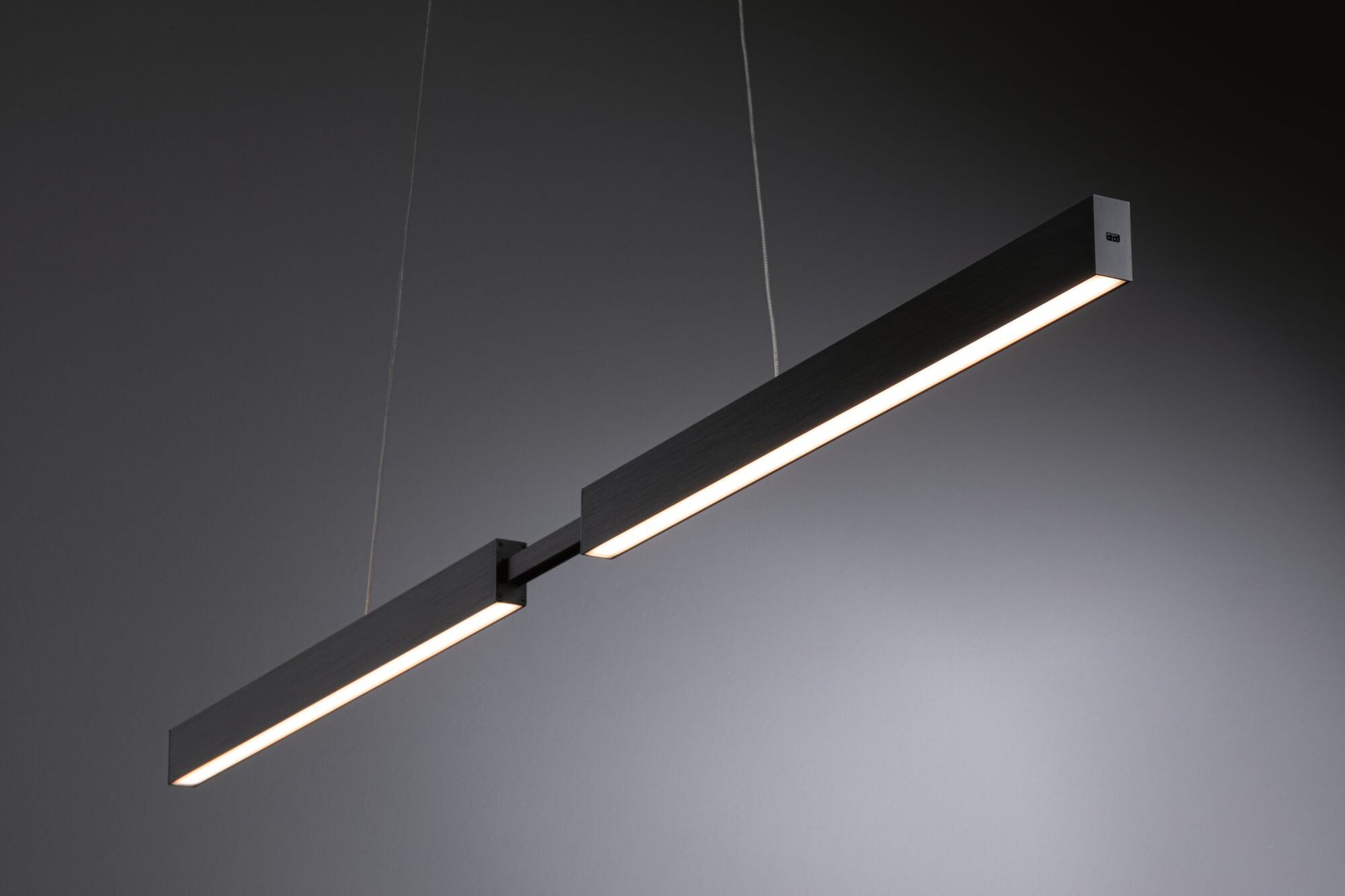 Paulmann Pendelleuchte Aptare – 180 × 5 × 150 cm, 4100 lm, 16,5 W, 2700 K, dimmbar, schwarz
