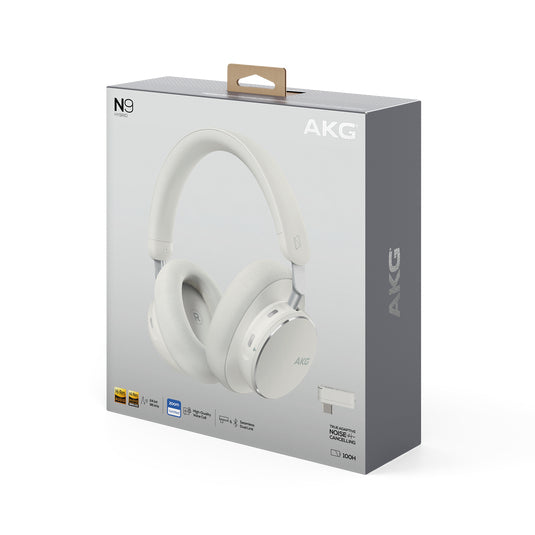AKG N9 – Over-Ear Kopfhörer – Bluetooth 5.3, ANC – Weiss – bis 100 h