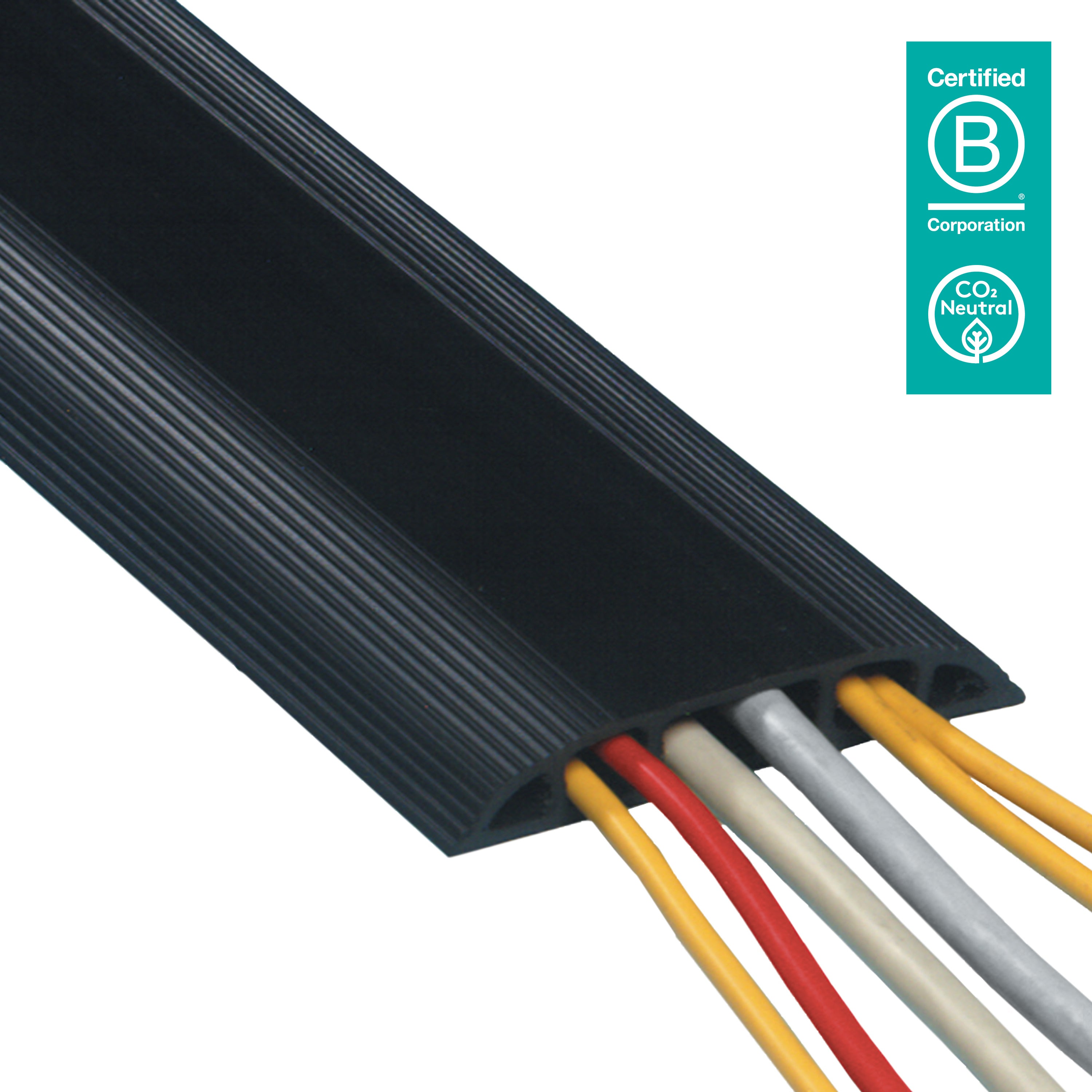 Dataflex Kabelbrücke 3 Kanal – 83×15 mm, L 3000 mm – PVC – Schwarz