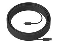 Logitech USB-Kabel, USB-A zu USB-C, 10 m, für MeetUp, Rally, Switch und andere