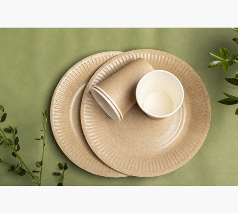 PRONAPPE Teller, Papier/Karton – Ø 23 cm – FSC – 20 Stk.