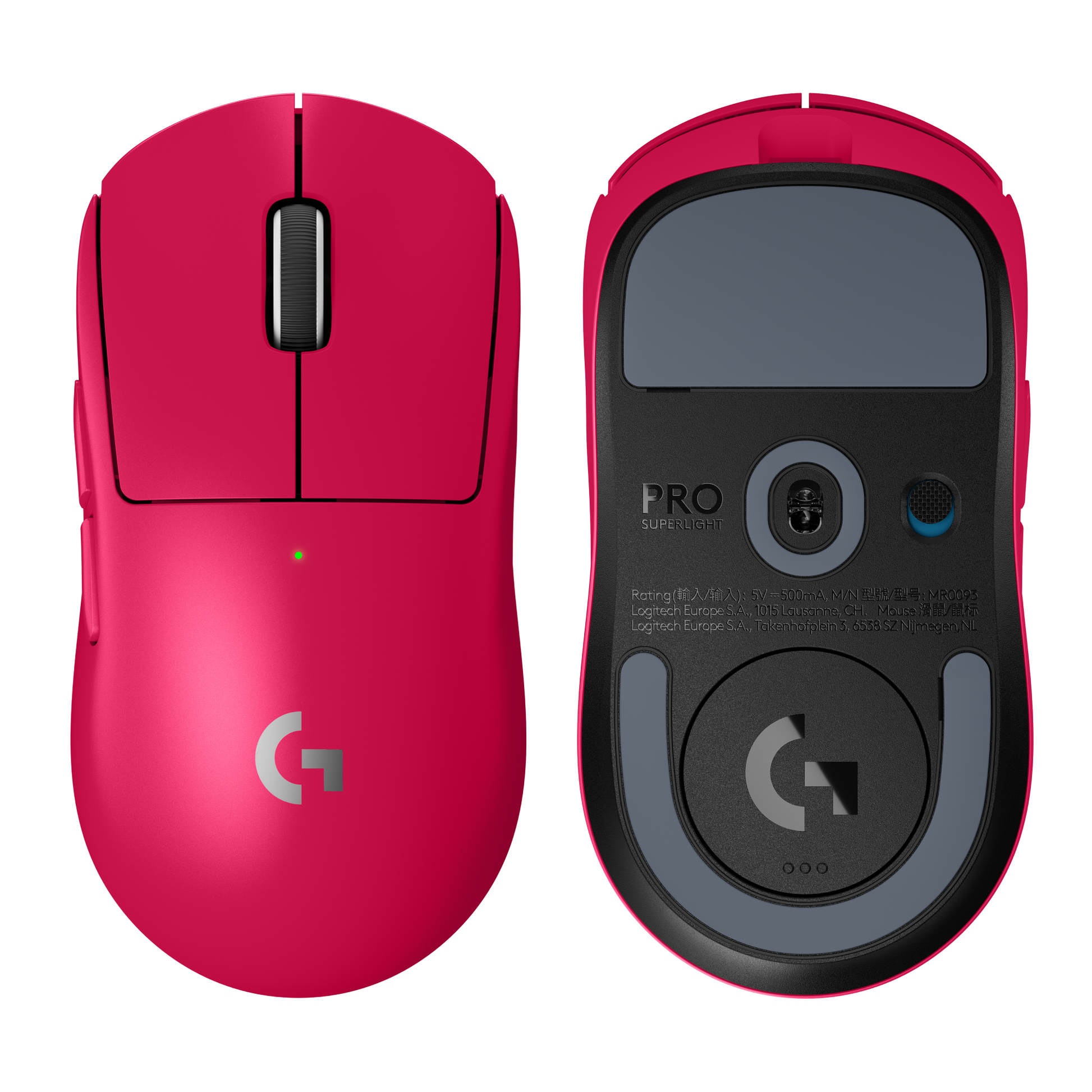 Logitech G G PRO X SUPERLIGHT 2 – Gaming-Maus – Kabellos (2,4 GHz), 32000 DPI, Rechts, Magenta