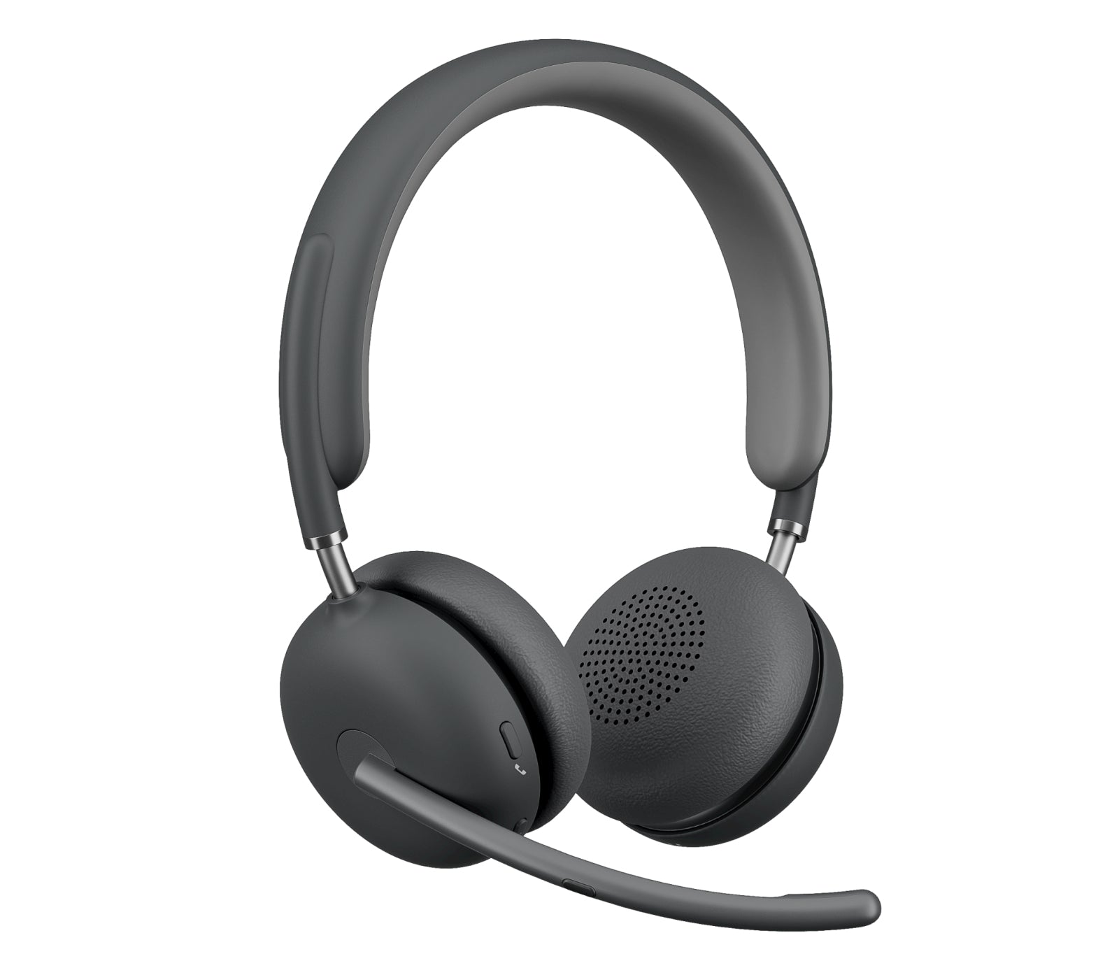 Logitech Zone Wireless 2 Office-Headset – On-Ear, Stereo, Kabel + BT, ANC, UC-optimiert, USB-C-Dongle, Graphit
