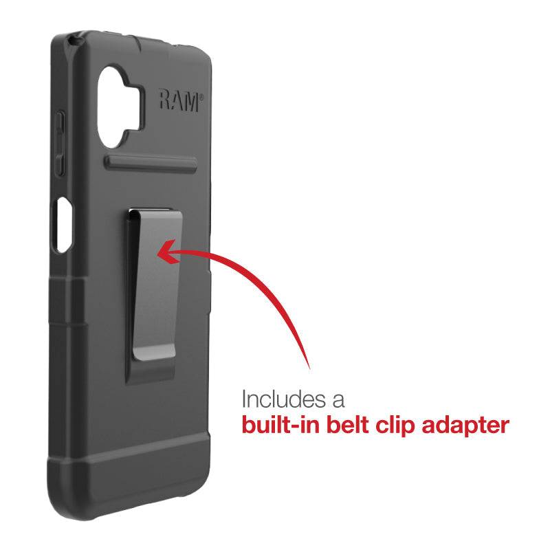 RAM Mounts Skin Backcover – für Samsung Galaxy XCover6 Pro, Schwarz, spritzwassergeschützt