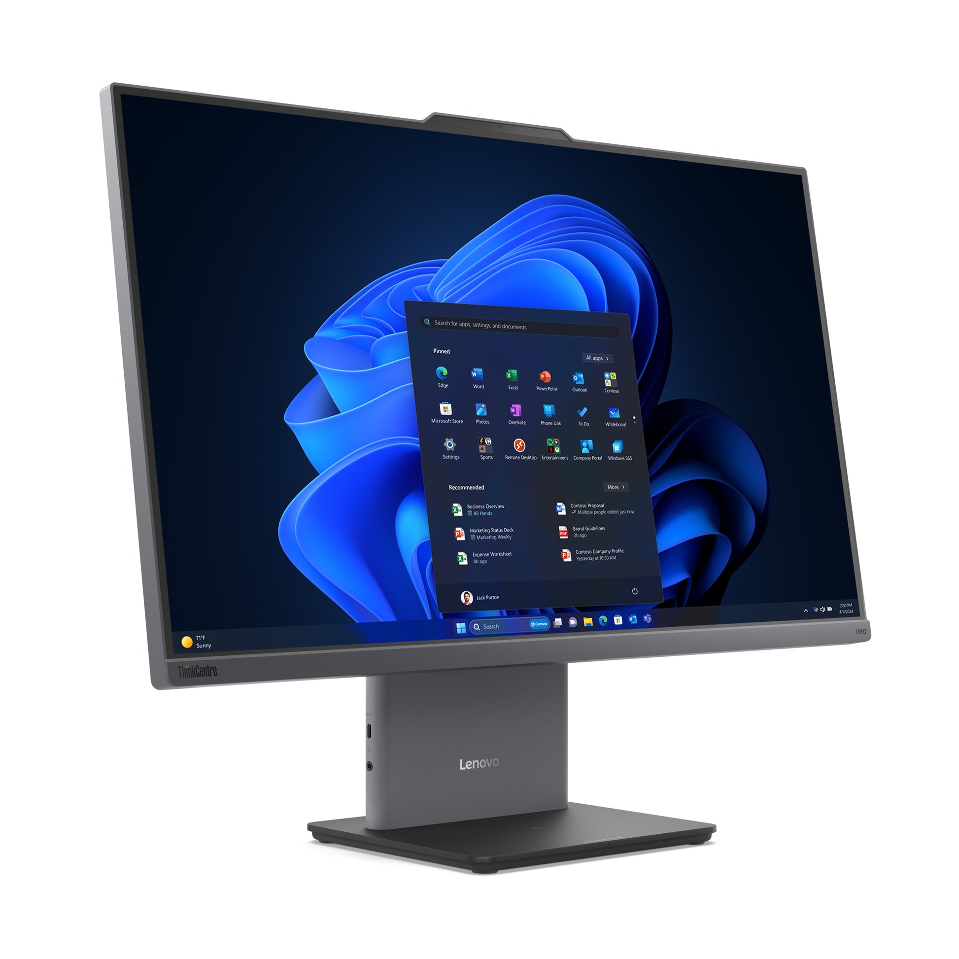 Lenovo All-in-One – 27" Full HD, Intel Core i3-1315U, 16 GB RAM, 512 GB SSD, Windows 11 Pro