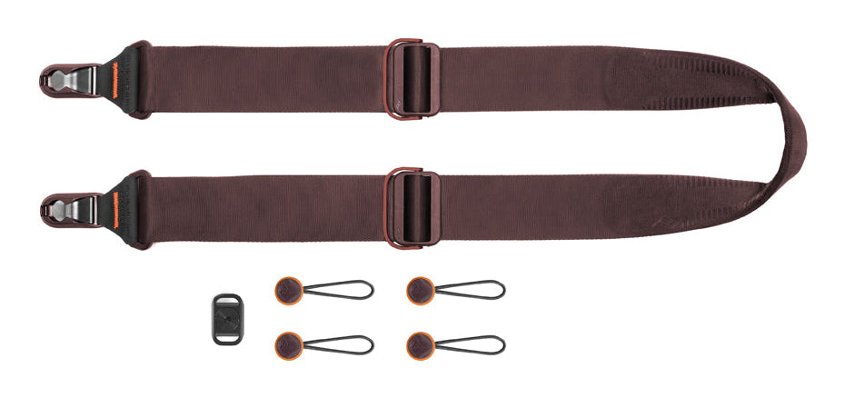 Peak Design Slide Kameragurt – Veganes Leder, 0,99–1,45 m, 45 mm, Traglast 90 kg – für Digitalkamera – Violett