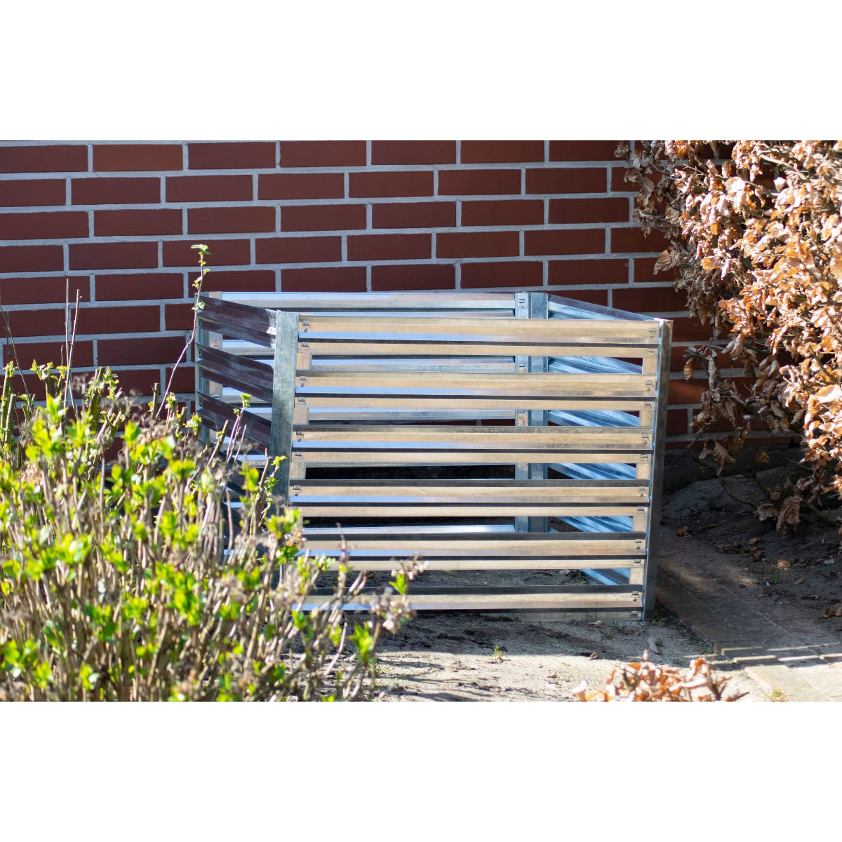 Dobar Komposteimer Muck – 500 l – Stahl (galvanisiert) – Schwarz – Wetterfest