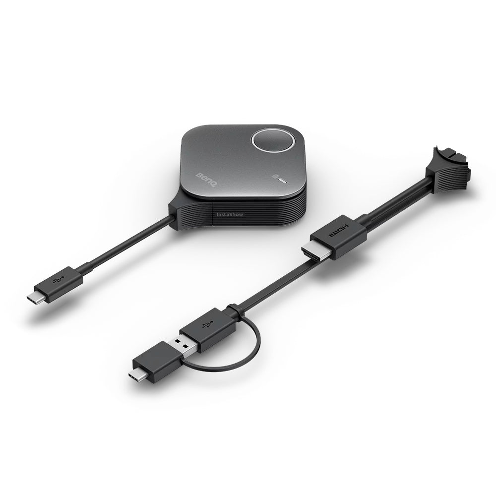 BenQ InstaShow VS25 – Drahtloses Präsentationssystem – 4K, 2× Button, USB-C, Schwarz