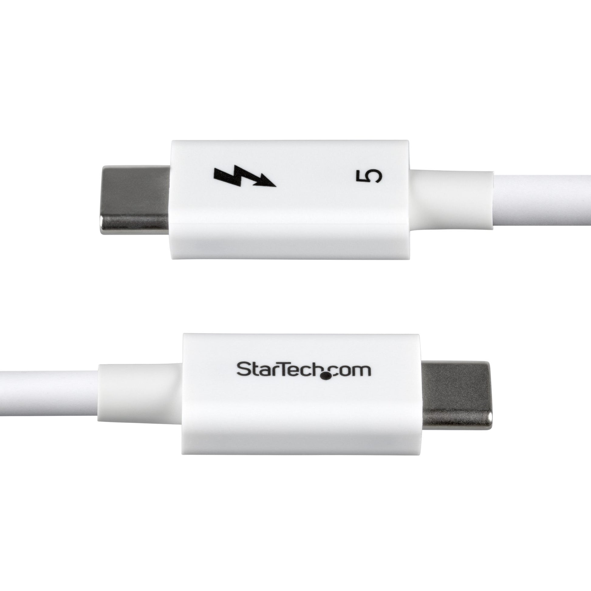 StarTech.com Thunderbolt 5 (USB-C) Kabel – 120 Gbit/s – 1 m – PD 240 W – 8K/60 – TPE-Mantel – Weiss
