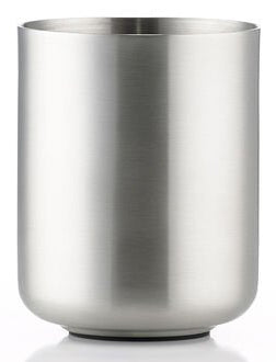 Zone Denmark Zahnbürstenhalter Ume – Edelstahl, 8,3×8,3×10,3 cm, Silber