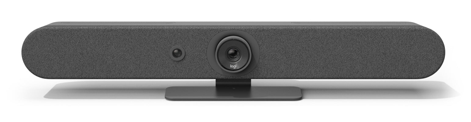 Logitech Rally Bar Mini – Videobar – 4K, 120° Sichtfeld, ePTZ, HDMI x3, WLAN, LAN (RJ45), für Windows/macOS