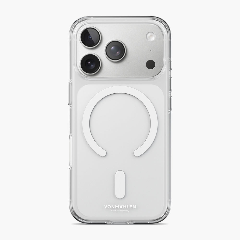 Vonmählen Backcover – für Apple iPhone 17 Pro – transparent/weiss – PC – MagSafe-kompatibel