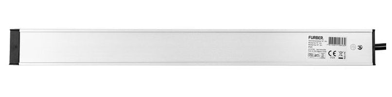 Furber. Steckdosenleiste 8×T13, mit Schalter, 3 m, Überstromschutz, Eingang T12 – Orange