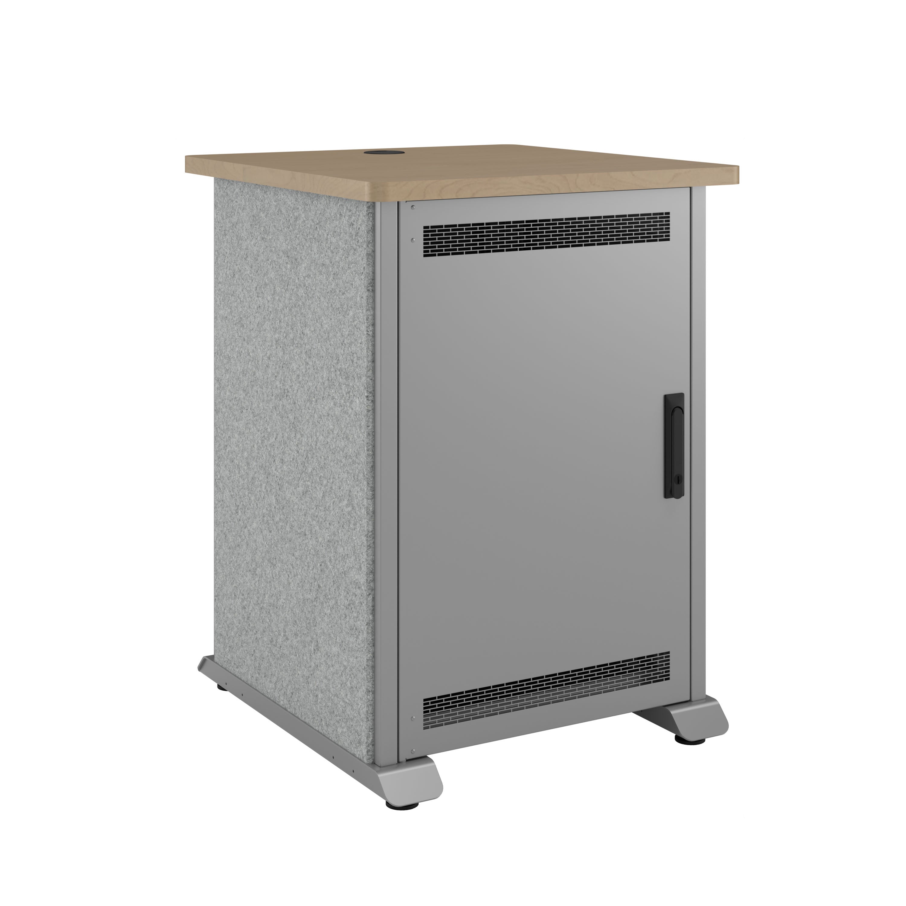 Middle Atlantic Forum FMR-1227E1MS – 19" Netzwerkschrank 12U, 654 × 685,8 × 711,2 mm, silber, Stahl