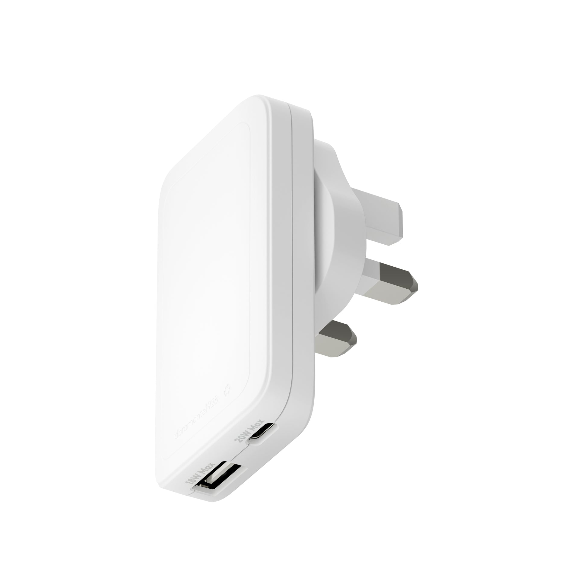 dbramante1928 CHSLUKWH7216 USB-Ladegerät 20 W – USB-C×1, USB-A×1 – für universelle USB-Geräte, weiss