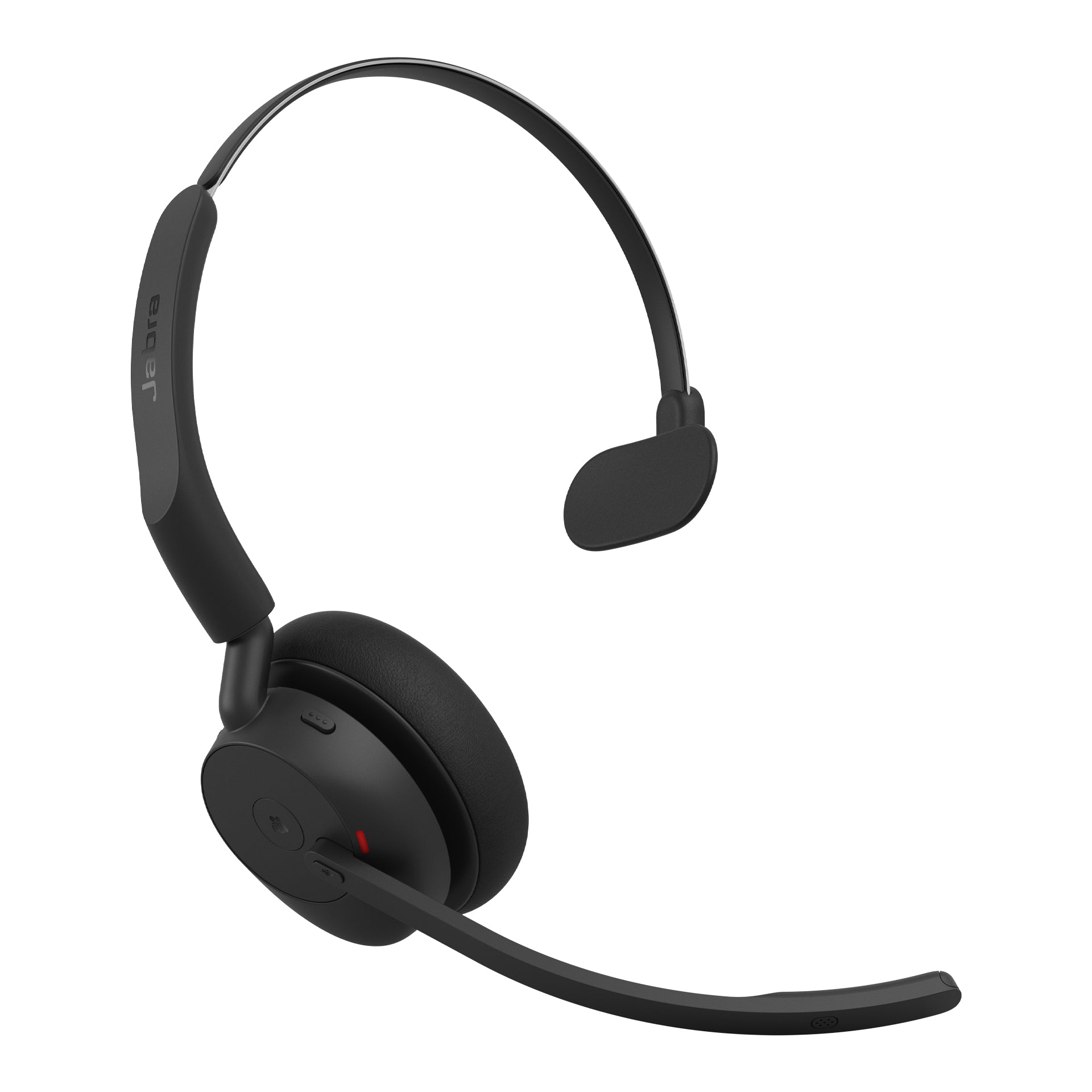 Jabra Evolve3 45 MS Office-Headset – On-Ear, Mono, BT, MS Teams zertifiziert, mit USB-C-Dongle, Schwarz