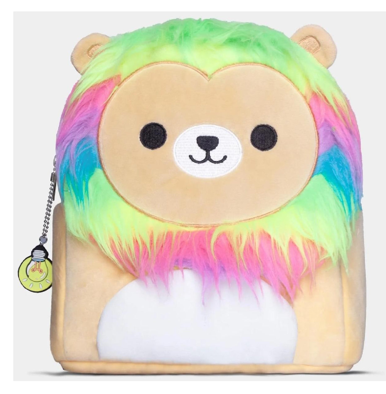 Squishmallows Leonard – Kindergartenrucksack – 8 l, Plüsch, Braun/Hellblau