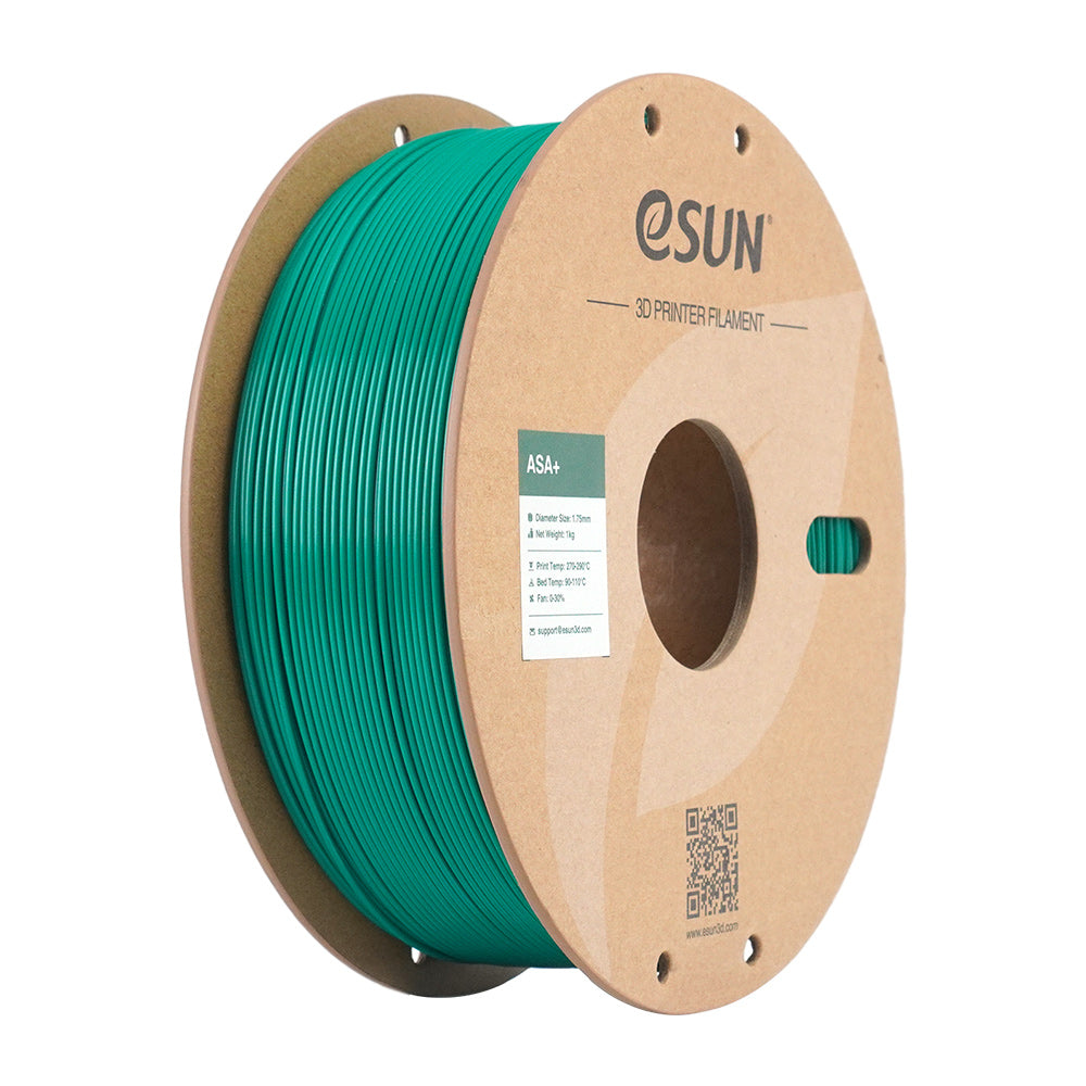 eSUN 3D-Drucker-Filament ASA 1,75 mm Grün, 1 kg – für Bambu Lab P1P/X1, Voron 2.4, Raise3D und andere