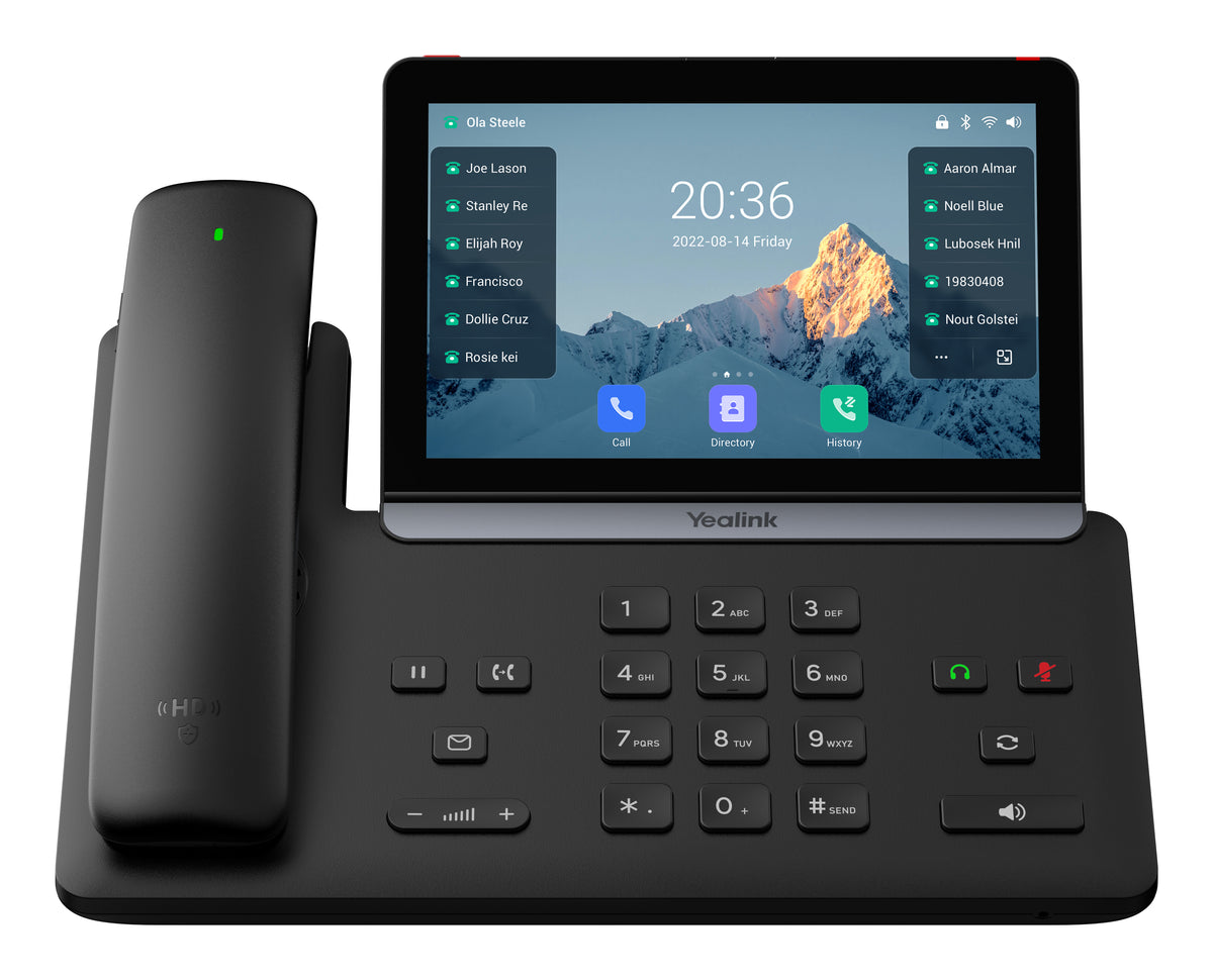 Yealink T88W Pro – WLAN-Telefon (Handgerät), 7" Touchscreen, PoE, Bluetooth