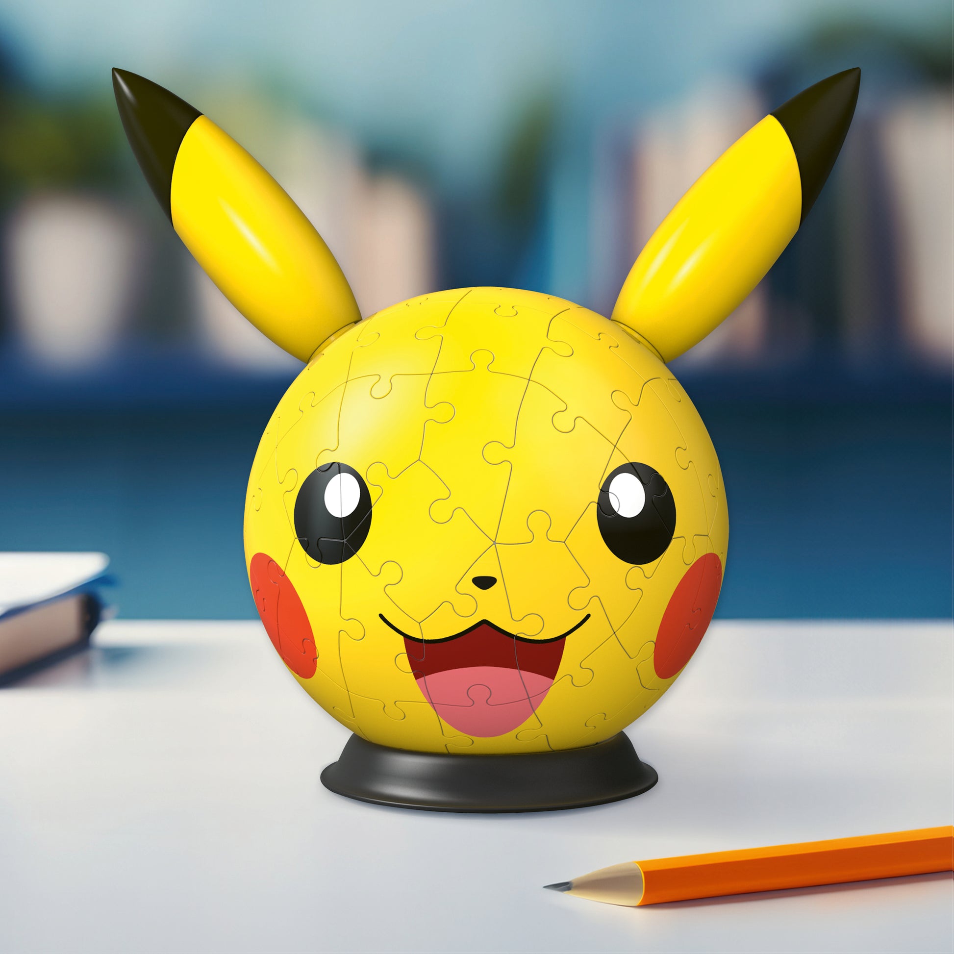 Ravensburger 3D Puzzle Pokémon Pikachu mit Ohren – 72 Teile – Ø 20 cm – Kunststoff – ab 6 J. – FSC
